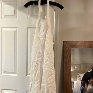 DISSH White Linen Long Dress